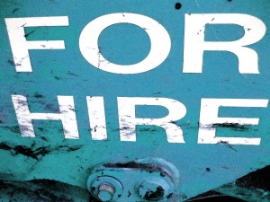 For Hire sign
