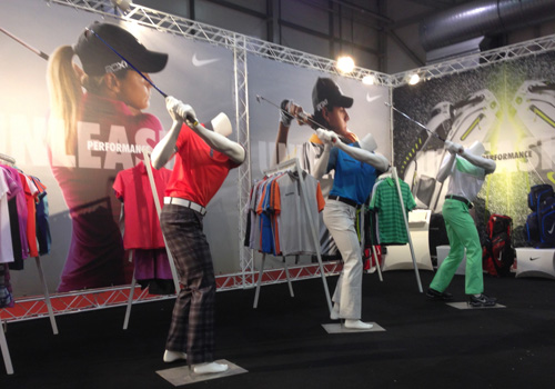 Exhibition stand for golfing company